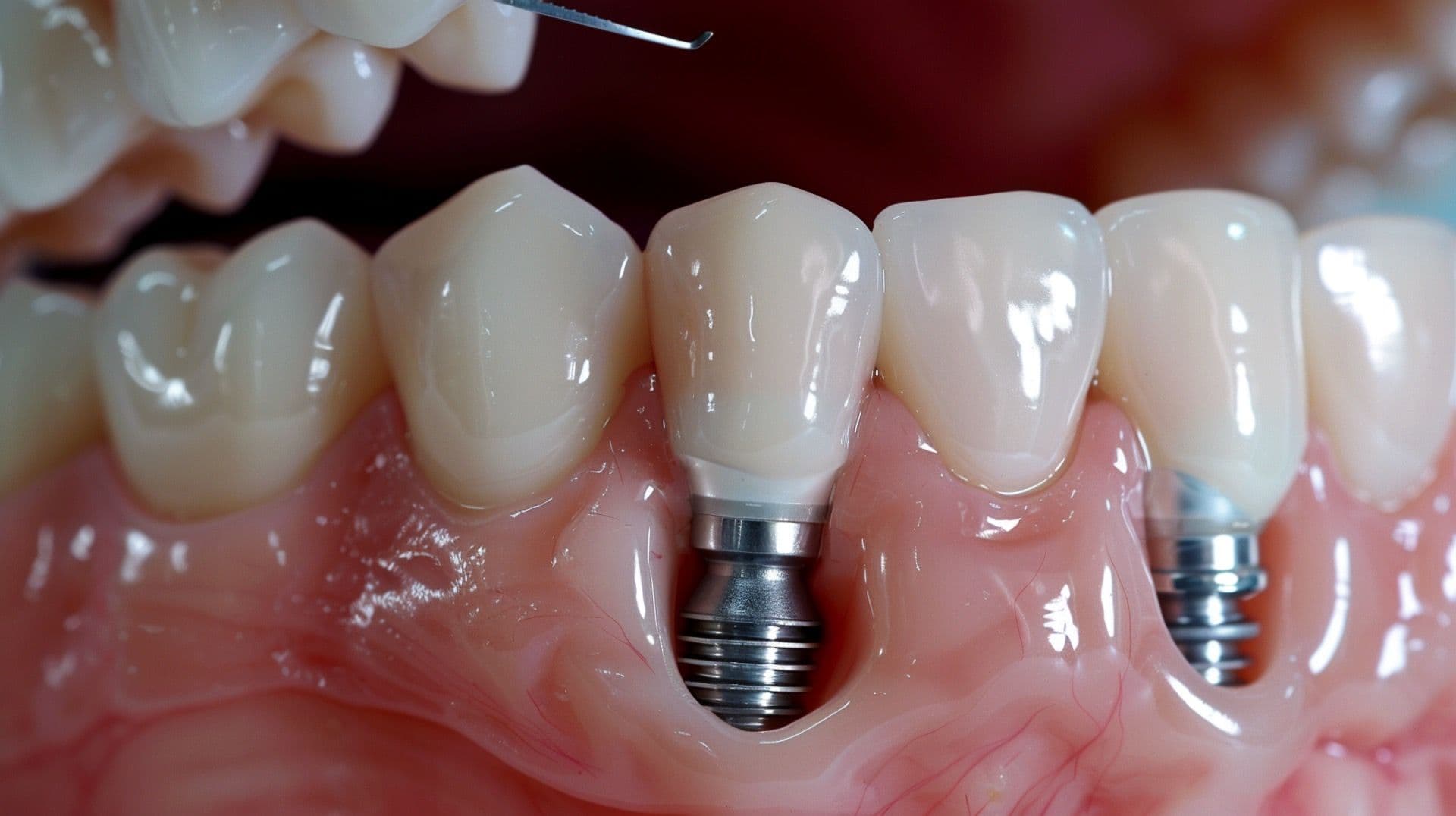 Виден имплант в десне: почему, что делать Виден имплант в десне: почему, что делать